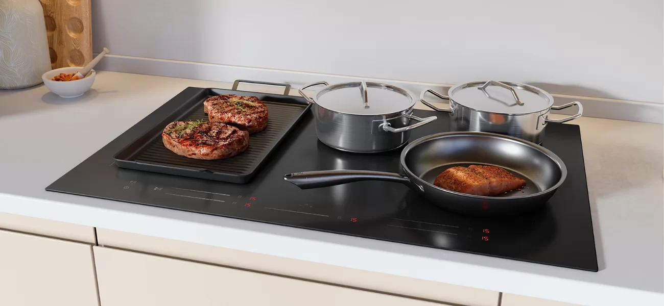 Krachtstroom (Perilex) nodig voor inductie? bekijk het advies van Veldkamp Keukens.