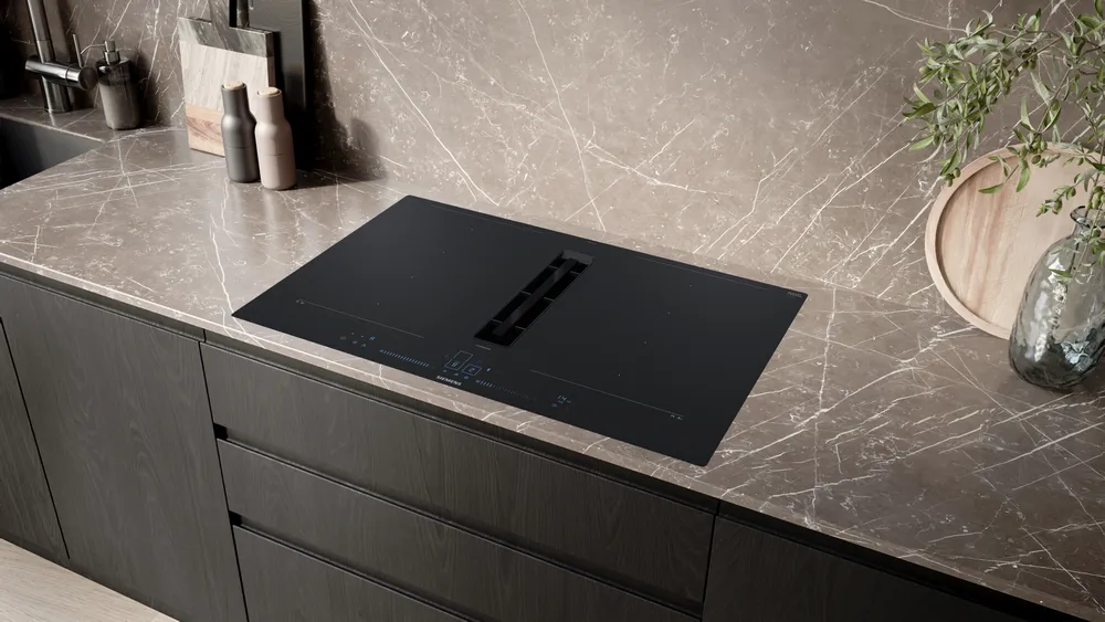 iQ700 Inductiekookplaat met afzuiging 80 cm Matzwart, verzonken montage